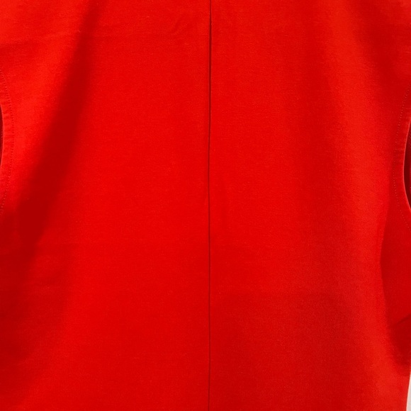 ZARA Women's orange Red Bodycon Sleeveless Midi Dress Size Small - Picture 8 of 11